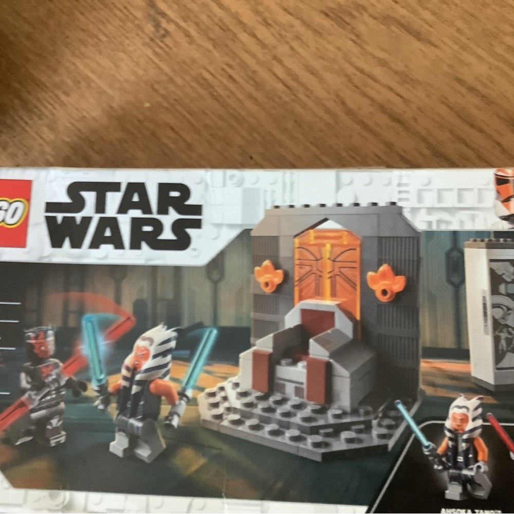 LEGO Star Wars Set with Blue and Orange Details